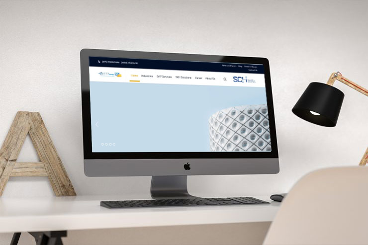 EIM Solutions render infotech, web design, logo